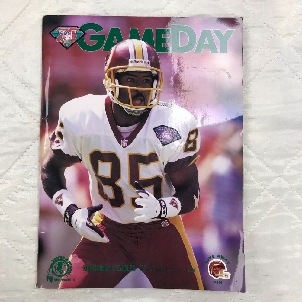 Vintage NFL Game‎ Day Program 75th Anniversary Oct 30, 1994 Redskins